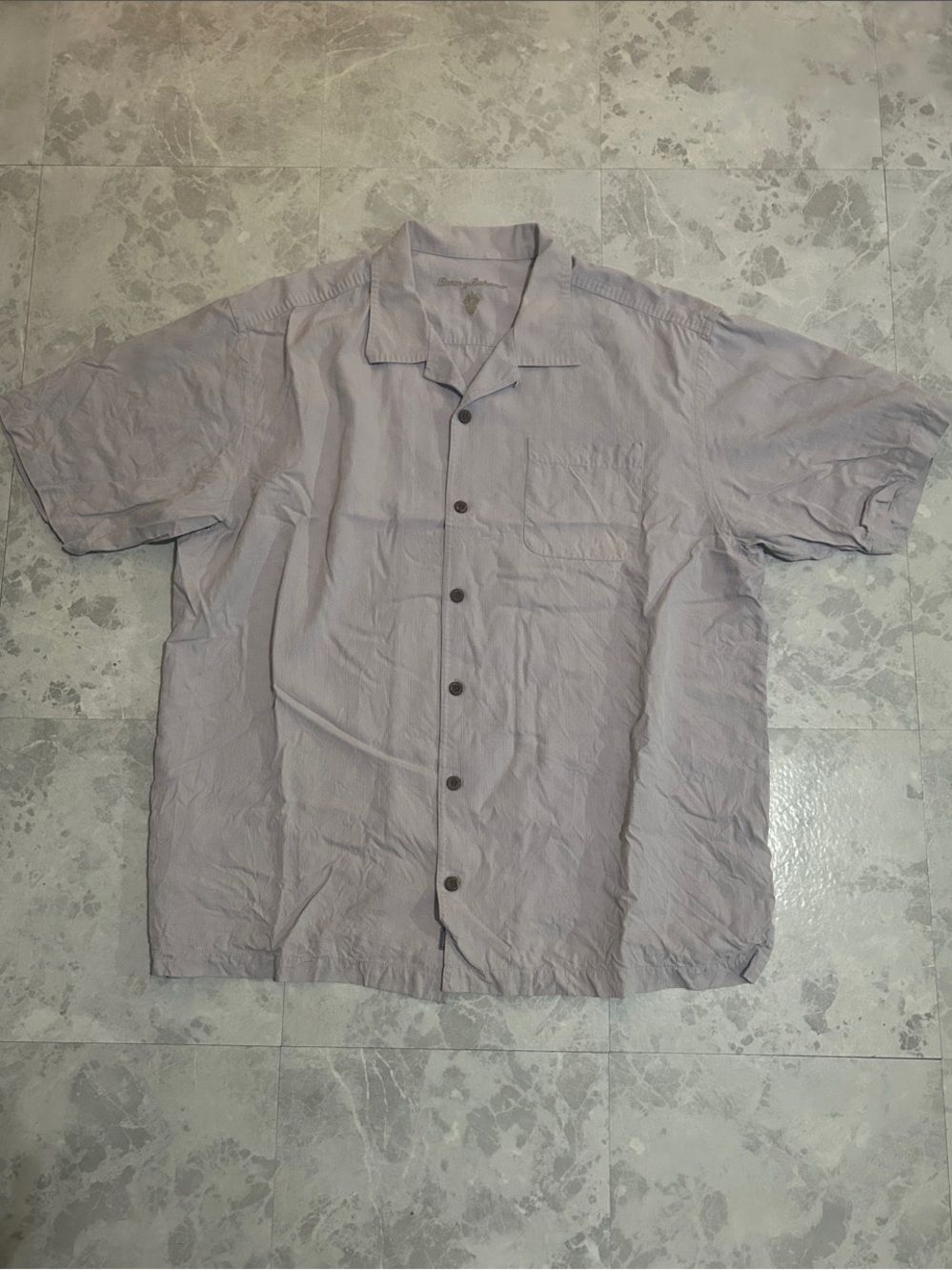 Tommy Bahama Short-Sleeve Button-Down Shirt in Light Lavender